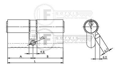 3.00/BDNs 30+30 5KL. CYL.VLOZKA