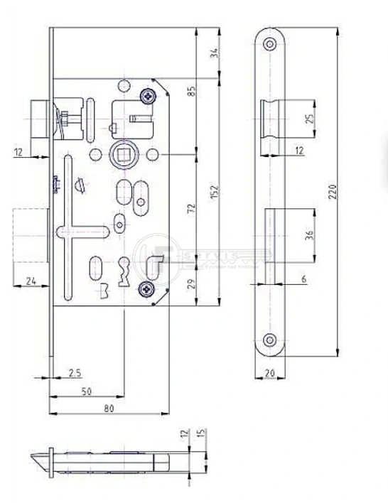 K 134 - zámek pro obyč. klíč 72 mm
